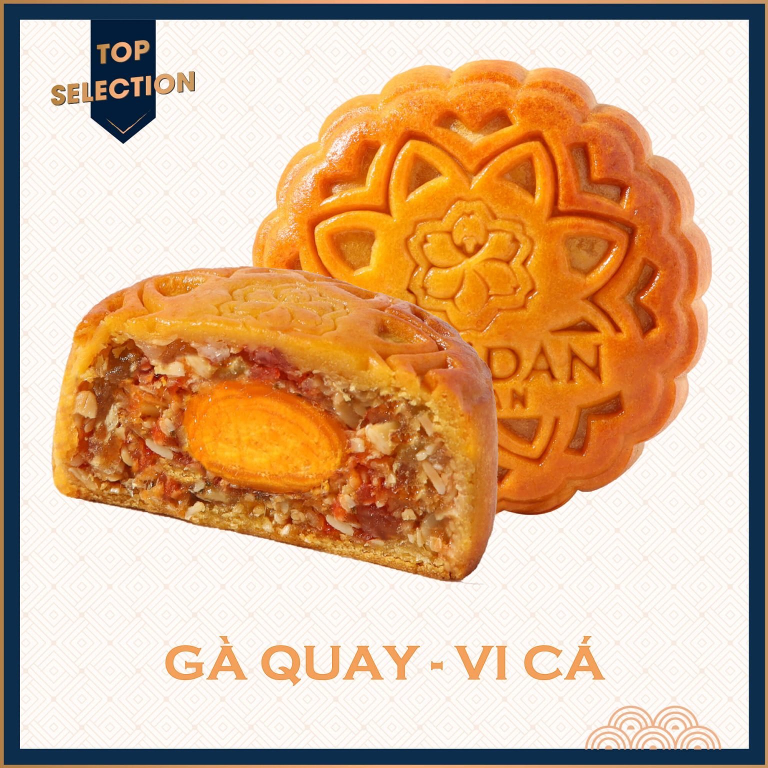 Bánh trung thu gà quay vi cá